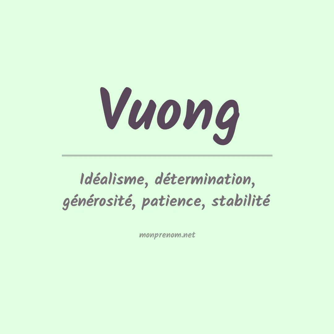 Prénom Vuong