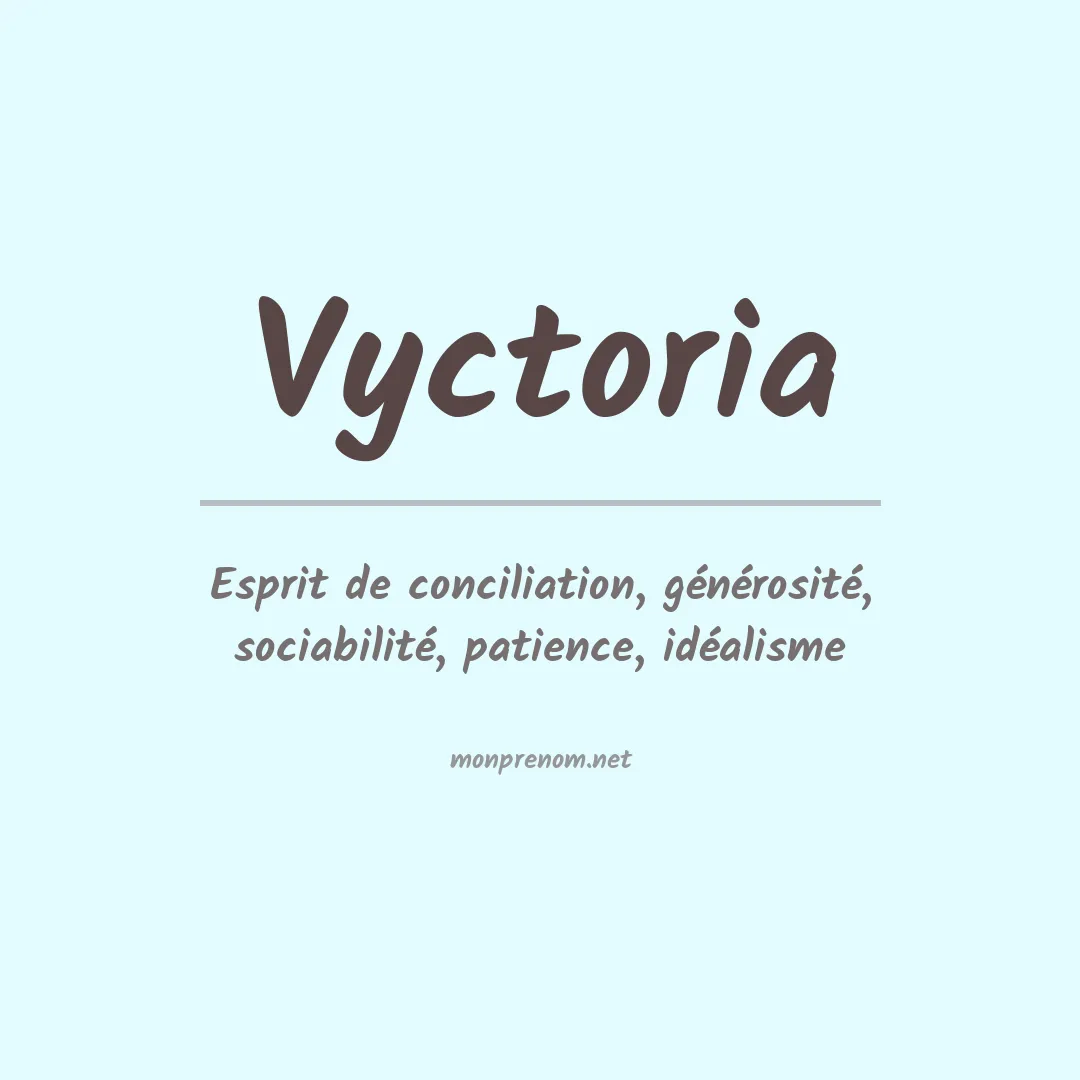 Prénom Vyctoria