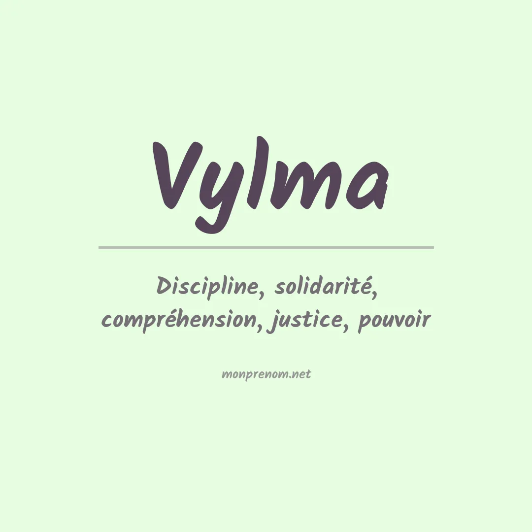 Prénom Vylma