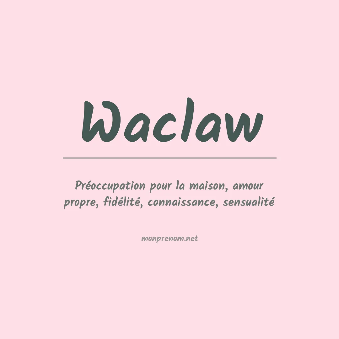Prénom Waclaw