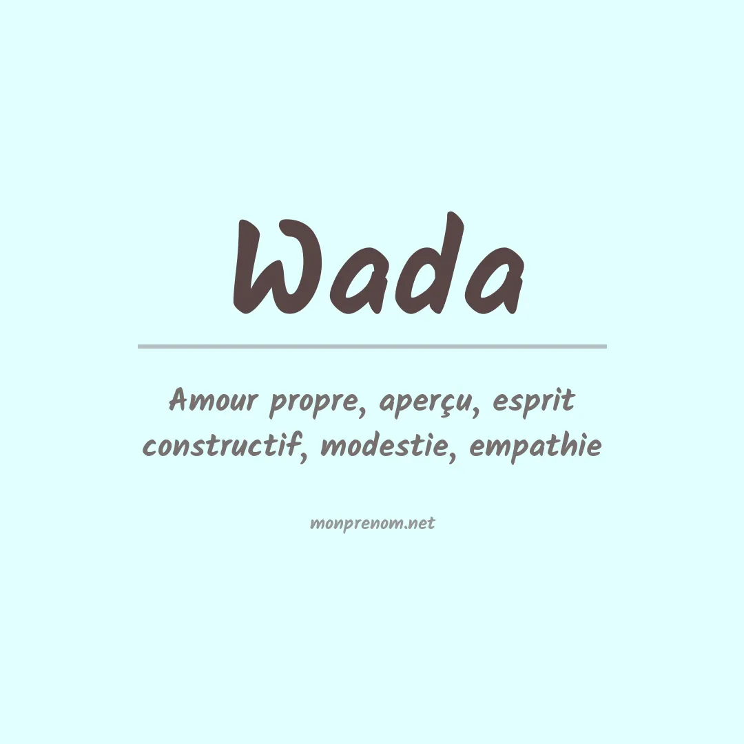 Prénom Wada