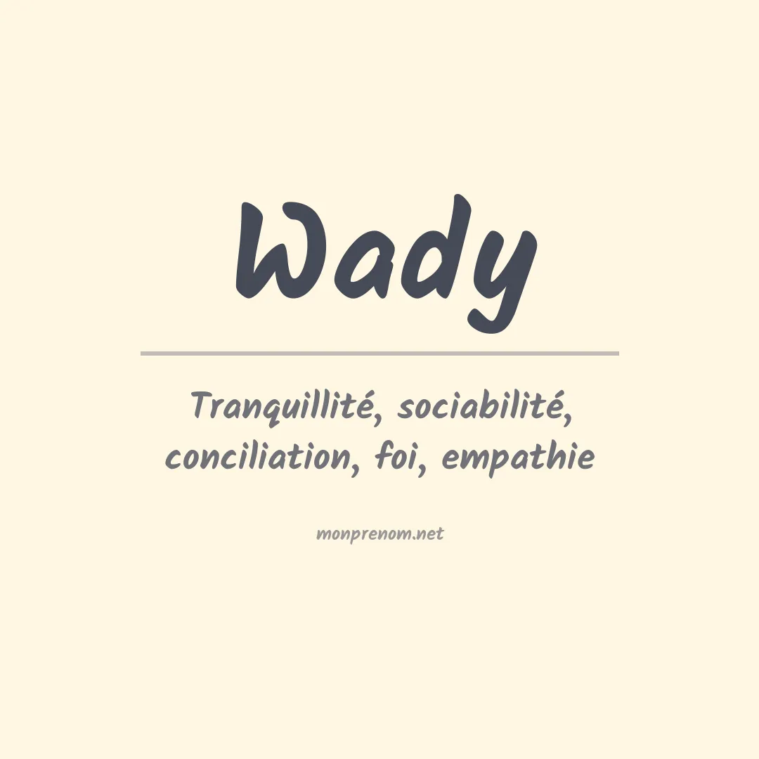 Prénom Wady