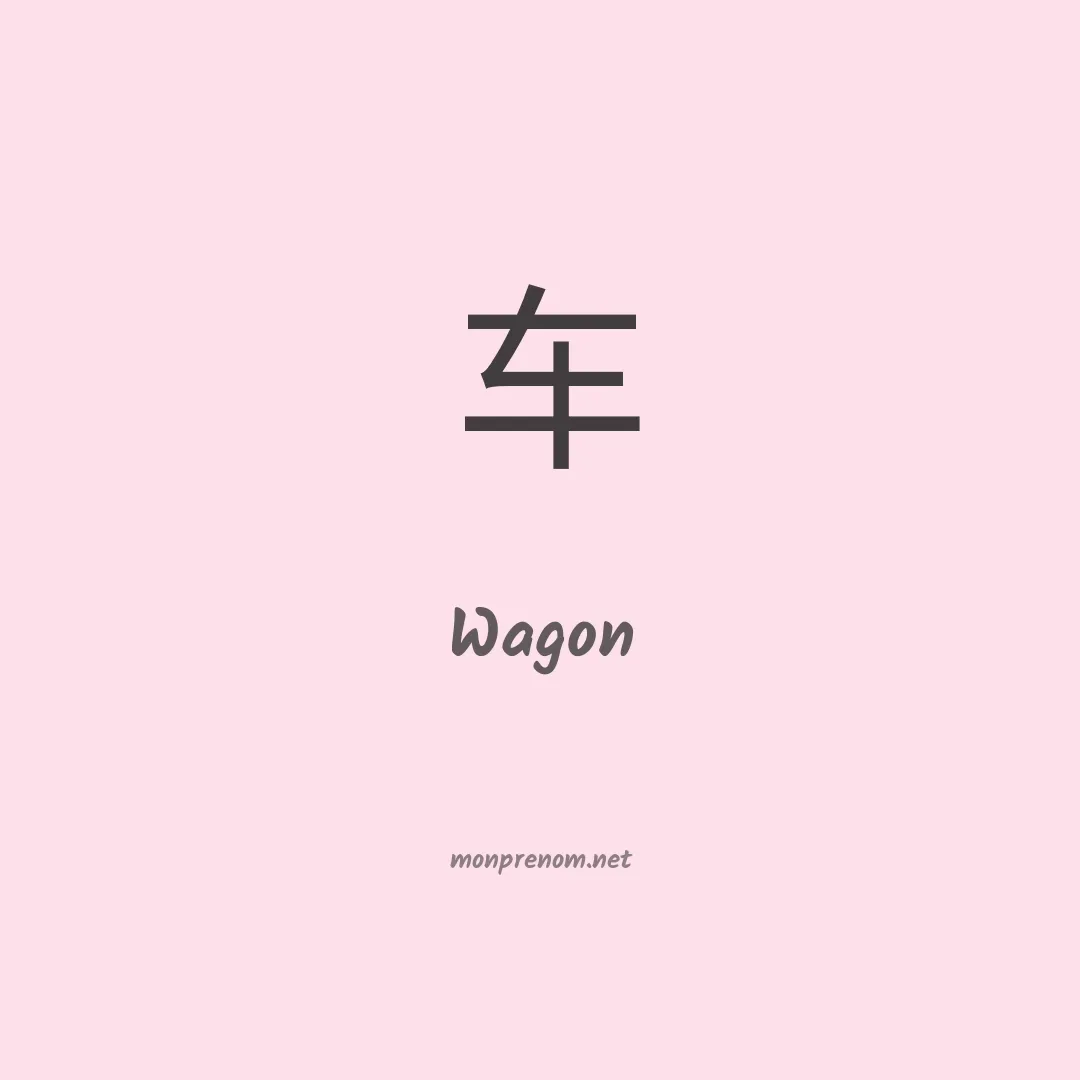 Wagon en chinois