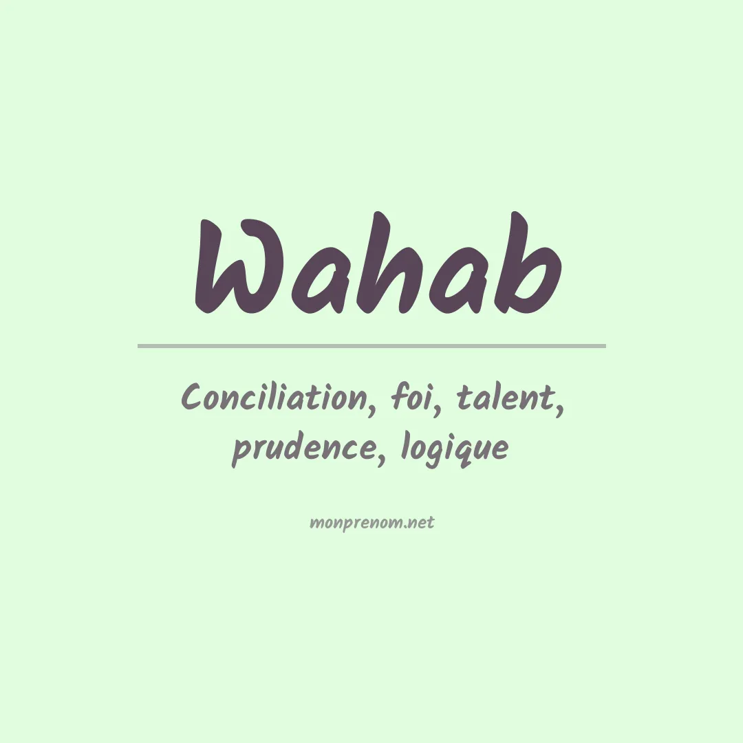 Prénom Wahab