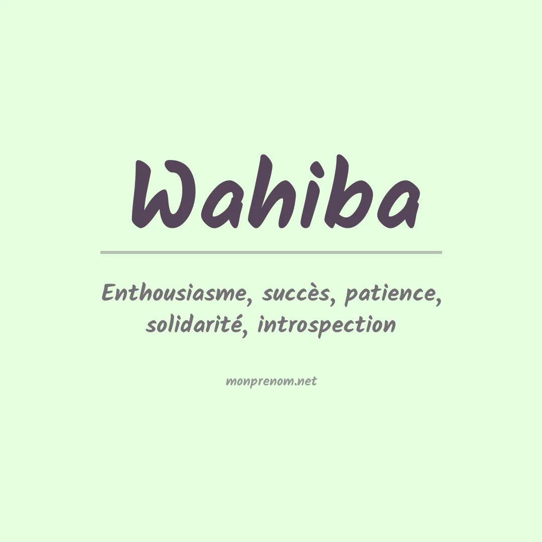 Prénom Wahiba