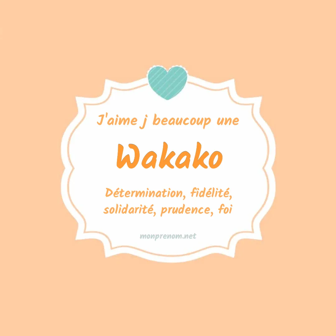J'aime beaucoup Wakako