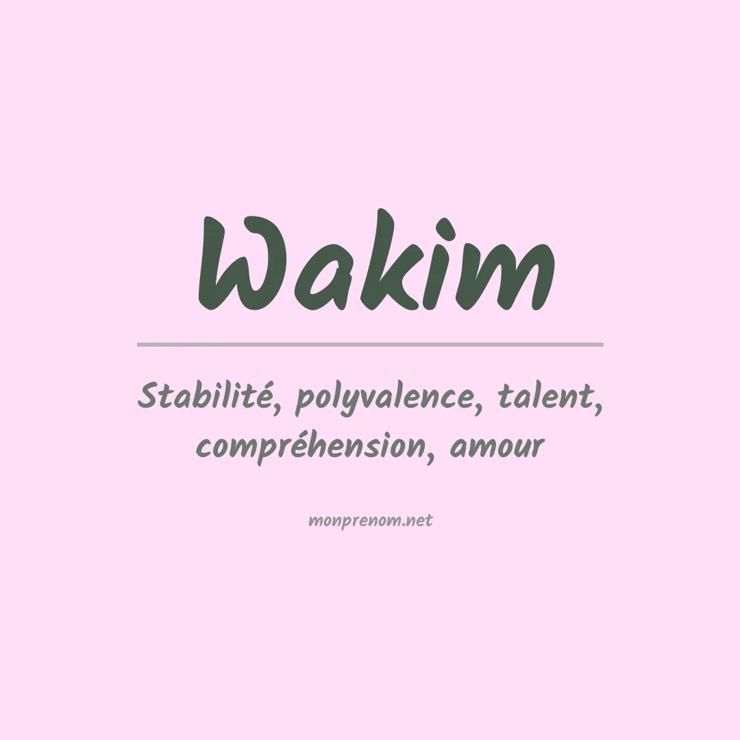 Prénom Wakim
