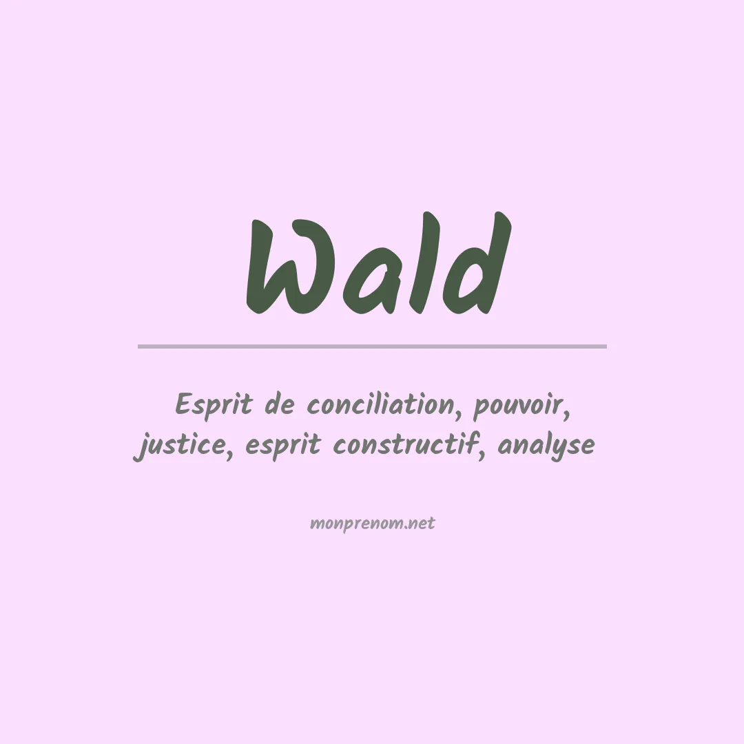 Prénom Wald