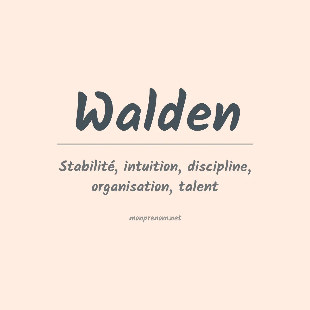 Prénom Walden