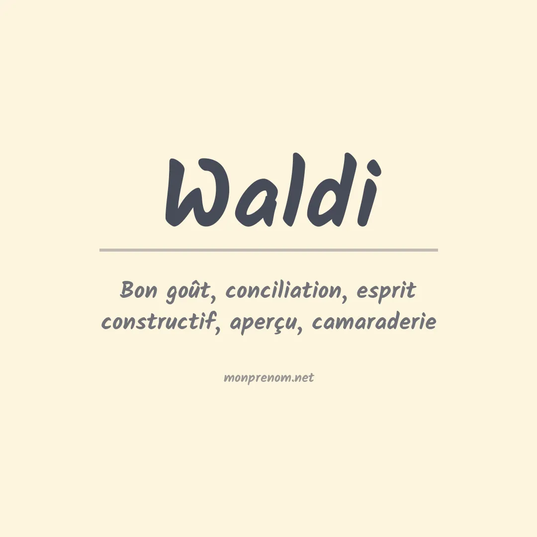 Prénom Waldi