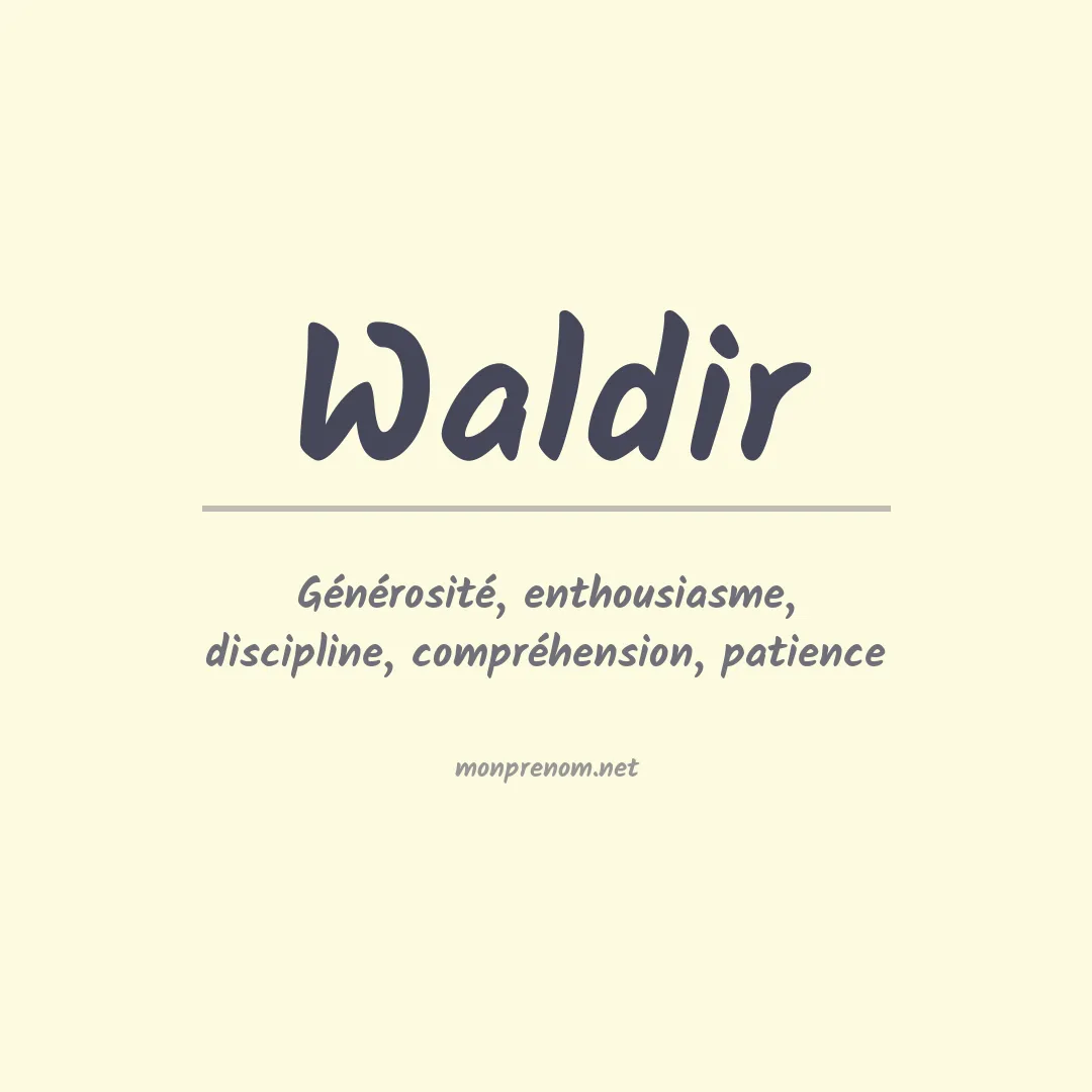 Signification du prénom Waldir