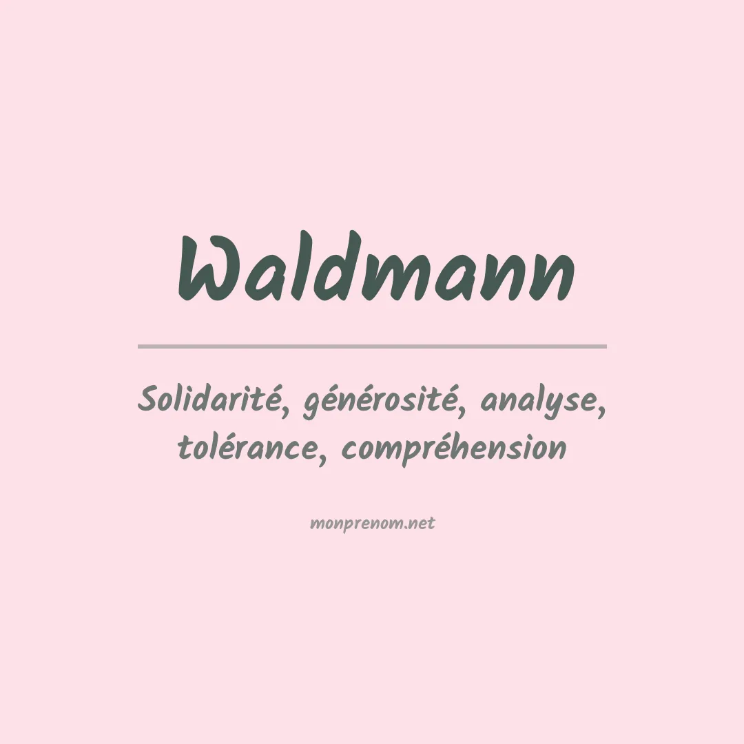Prénom Waldmann