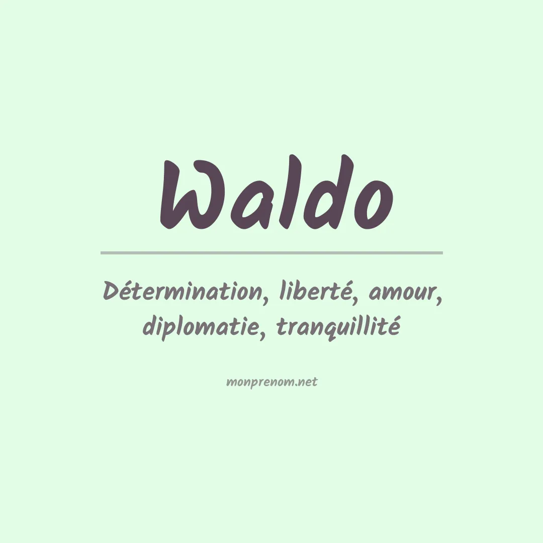 Prénom Waldo