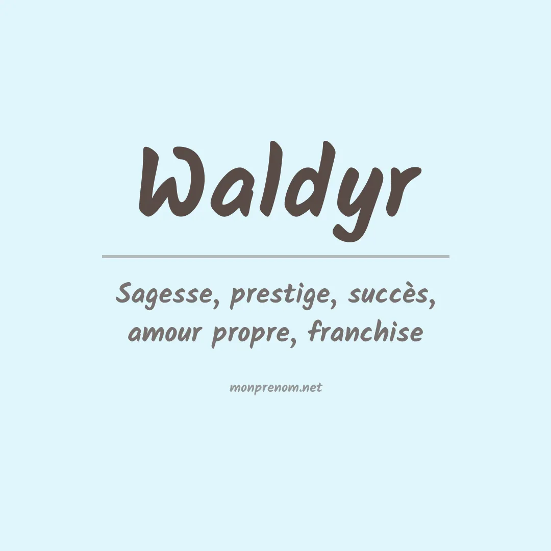 Prénom Waldyr