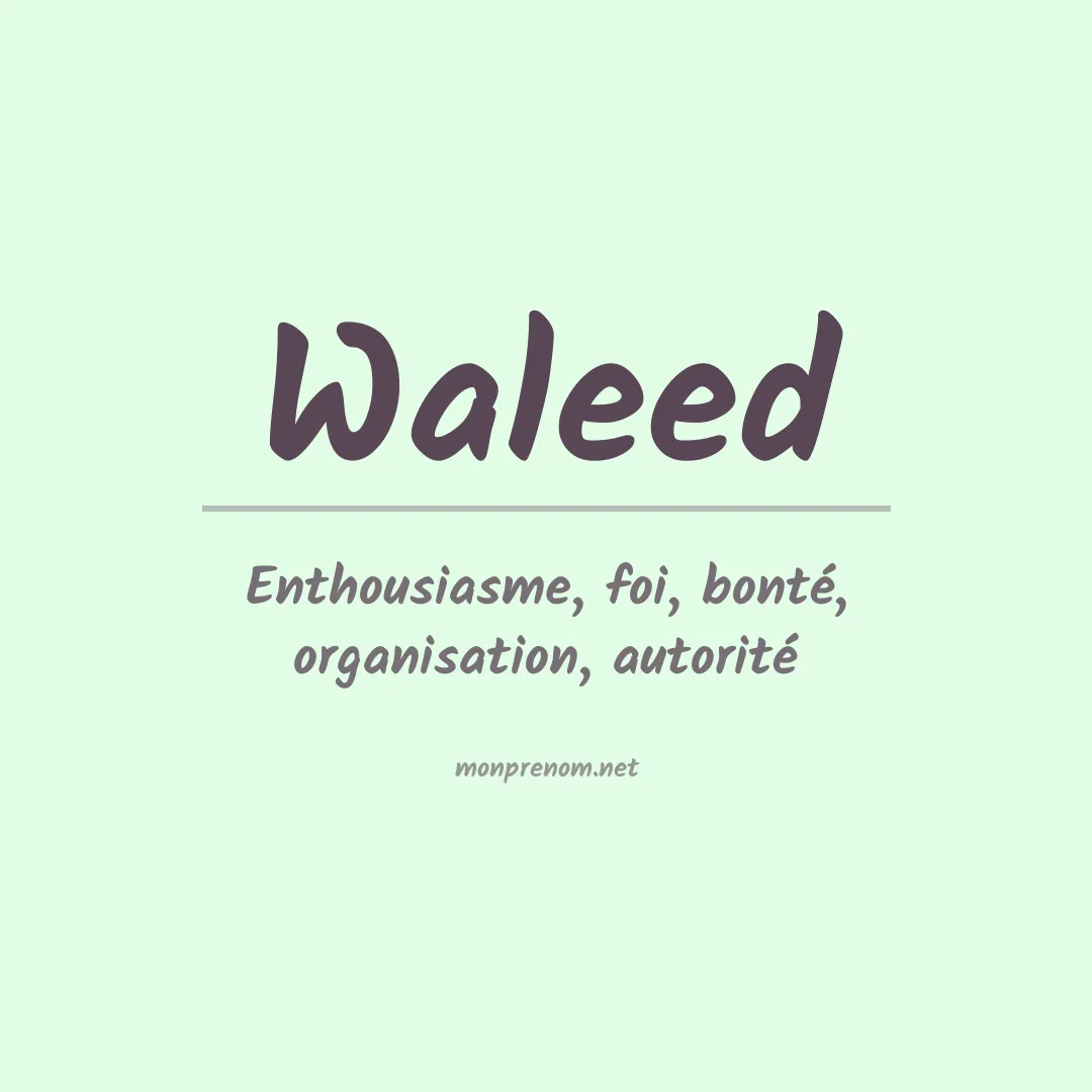 Prénom Waleed