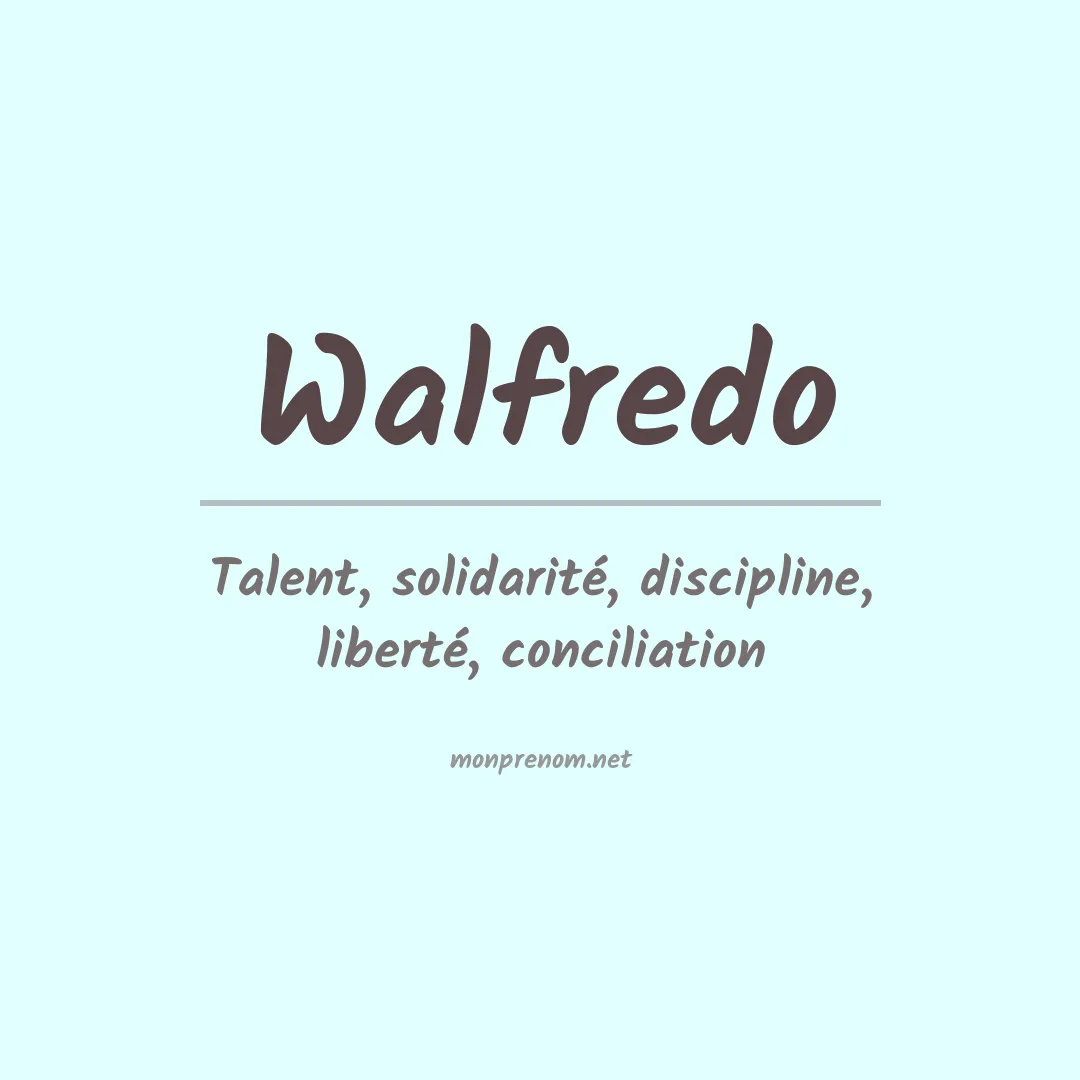 Prénom Walfredo