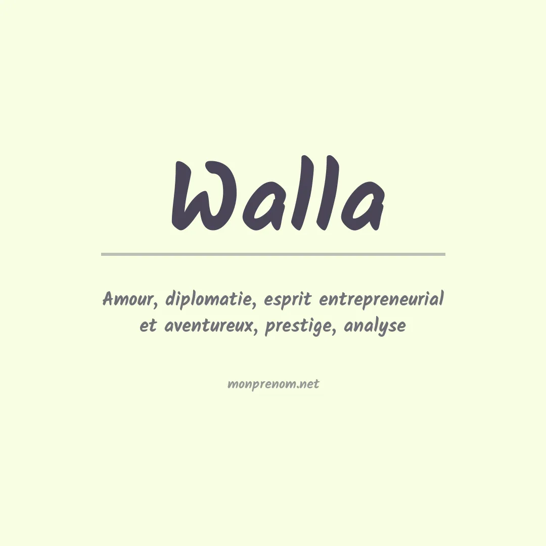 Prénom Walla