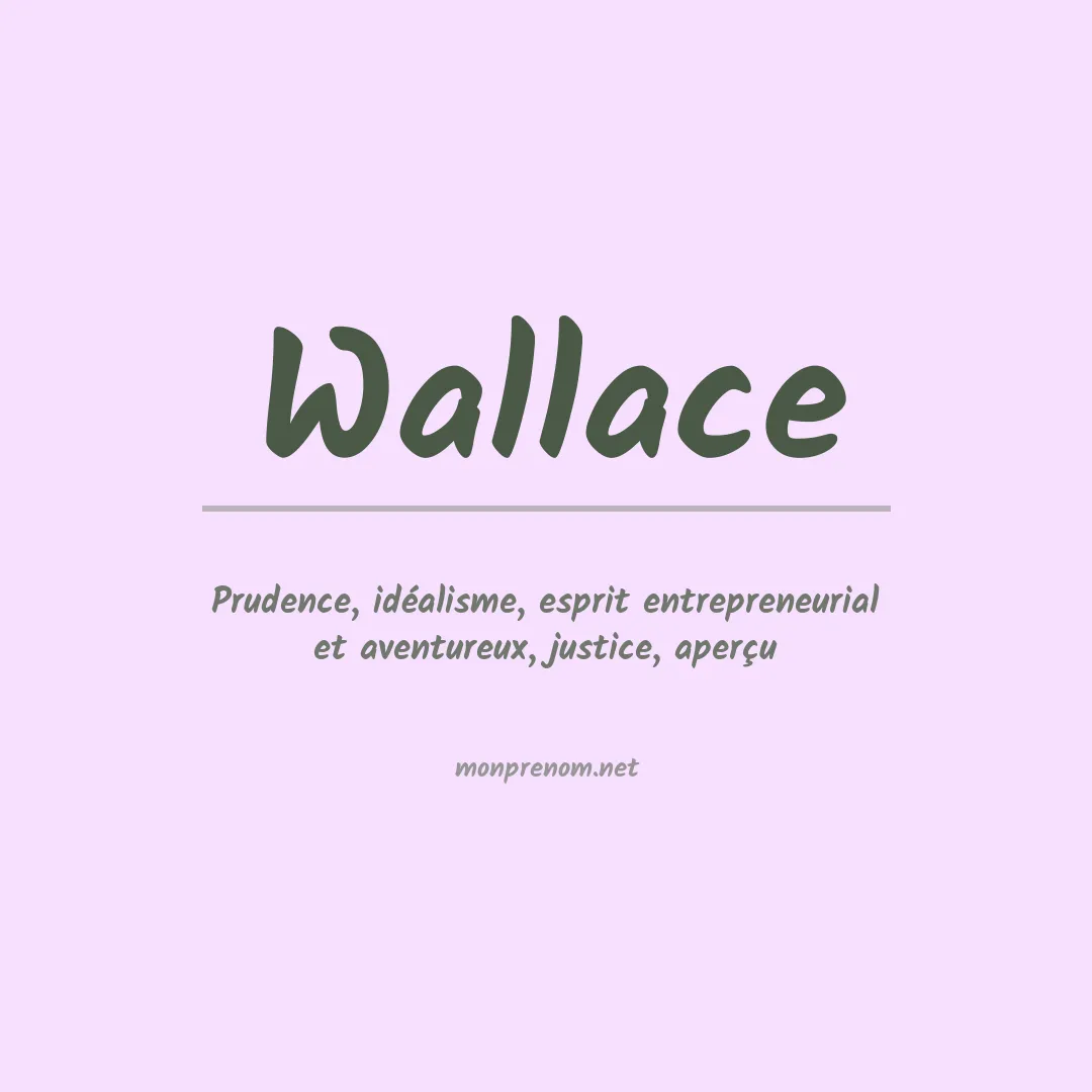 Prénom Wallace