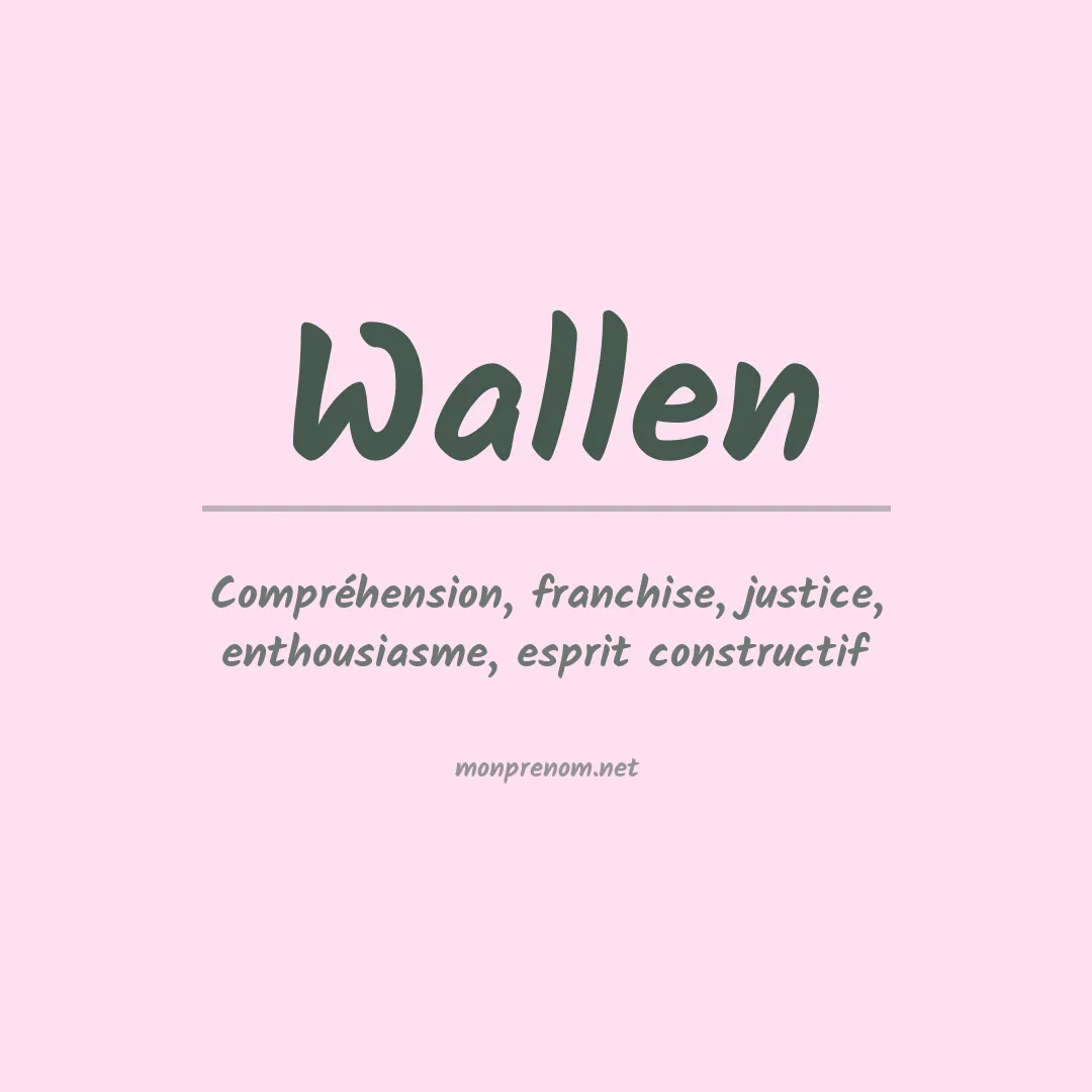 Prénom Wallen