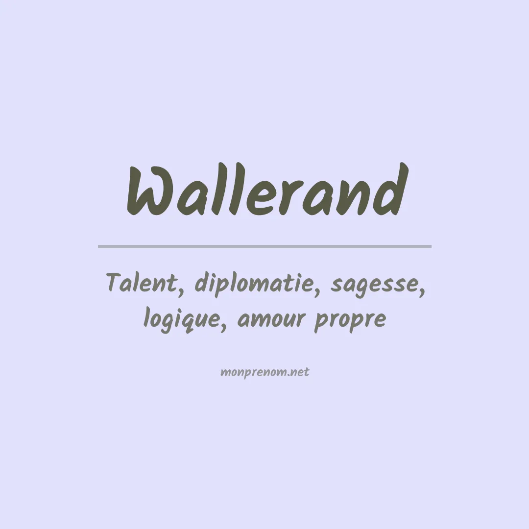 Prénom Wallerand