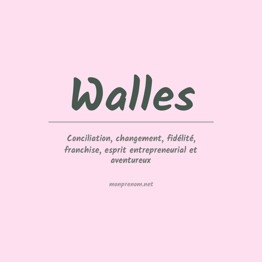 Prénom Walles