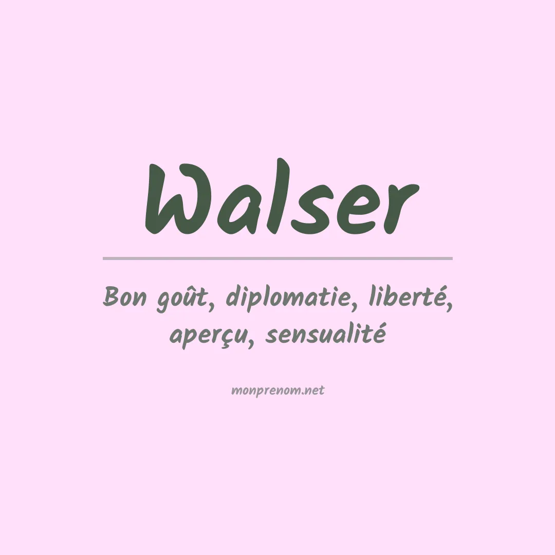 Prénom Walser