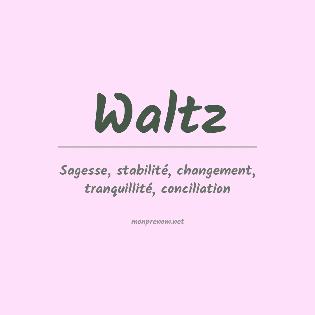 Prénom Waltz