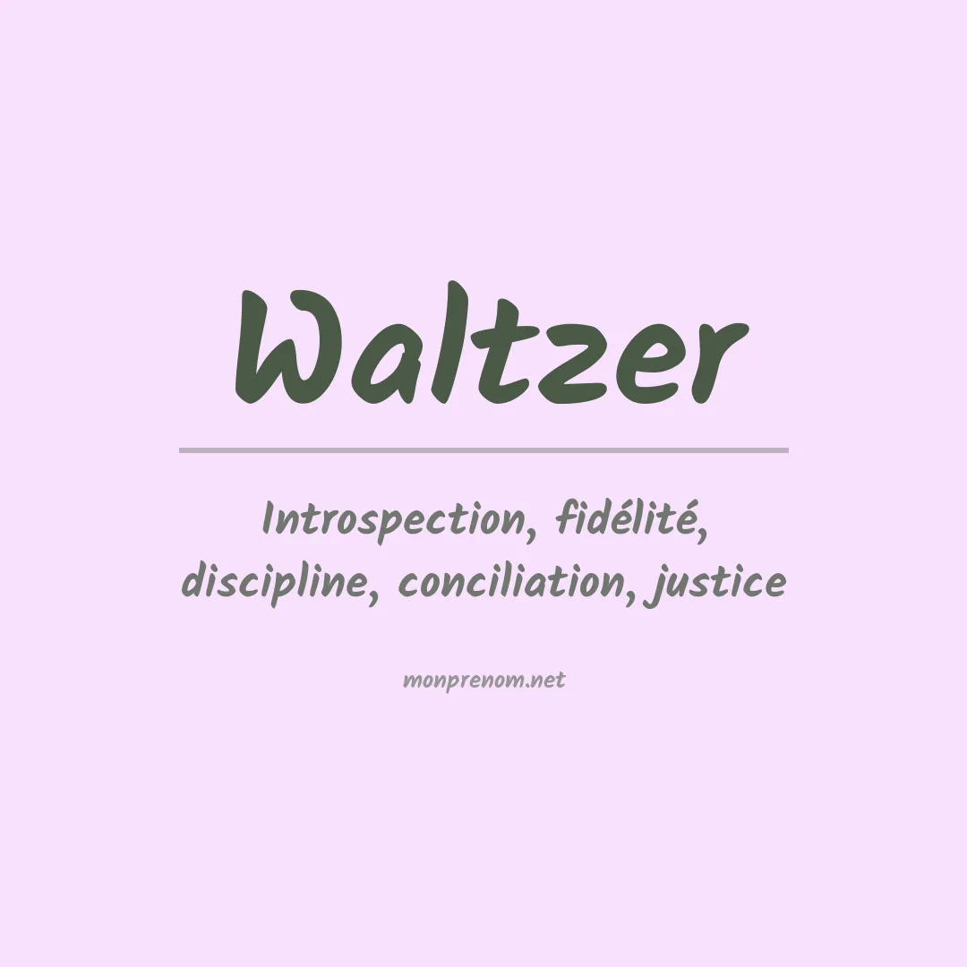 Prénom Waltzer