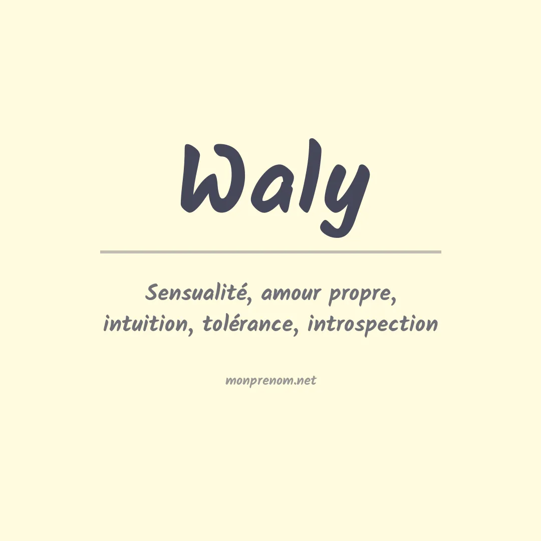 Prénom Waly
