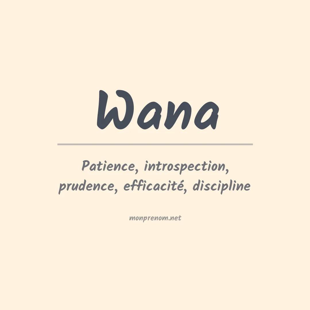 Prénom Wana
