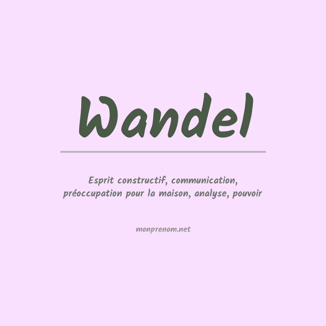 Prénom Wandel