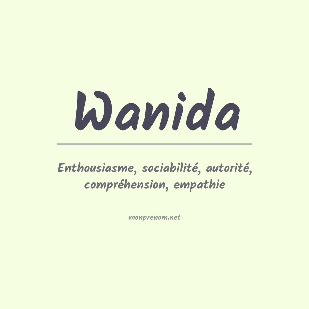 Prénom Wanida