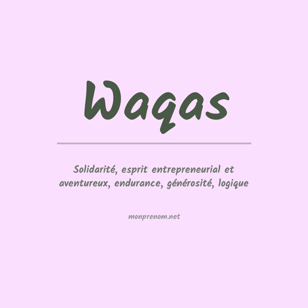 Prénom Waqas