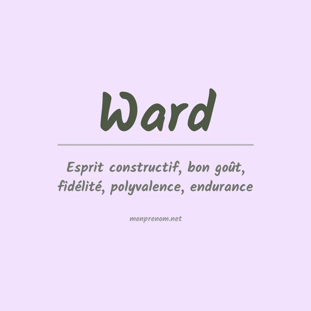Prénom Ward