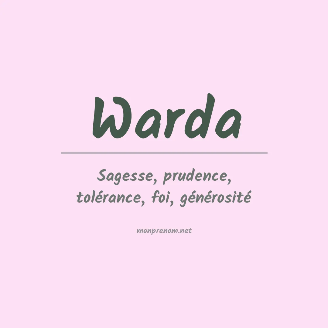 Prénom Warda