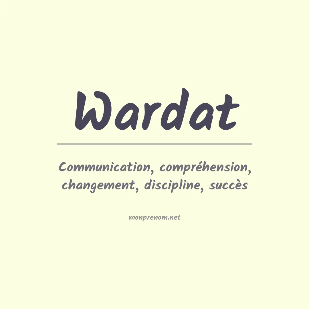 Prénom Wardat