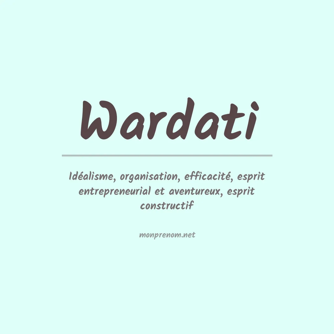 Prénom Wardati