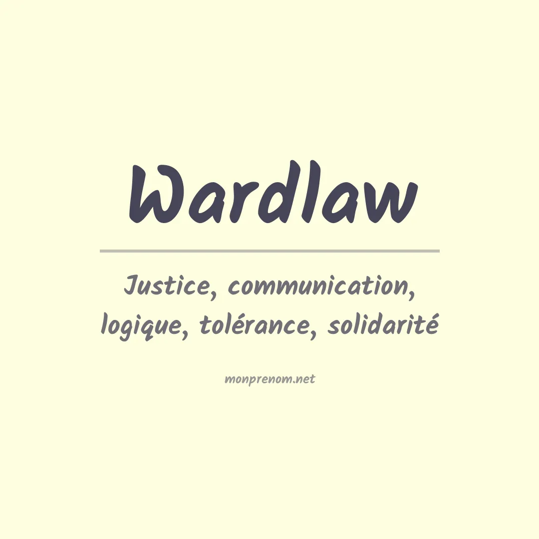 Prénom Wardlaw