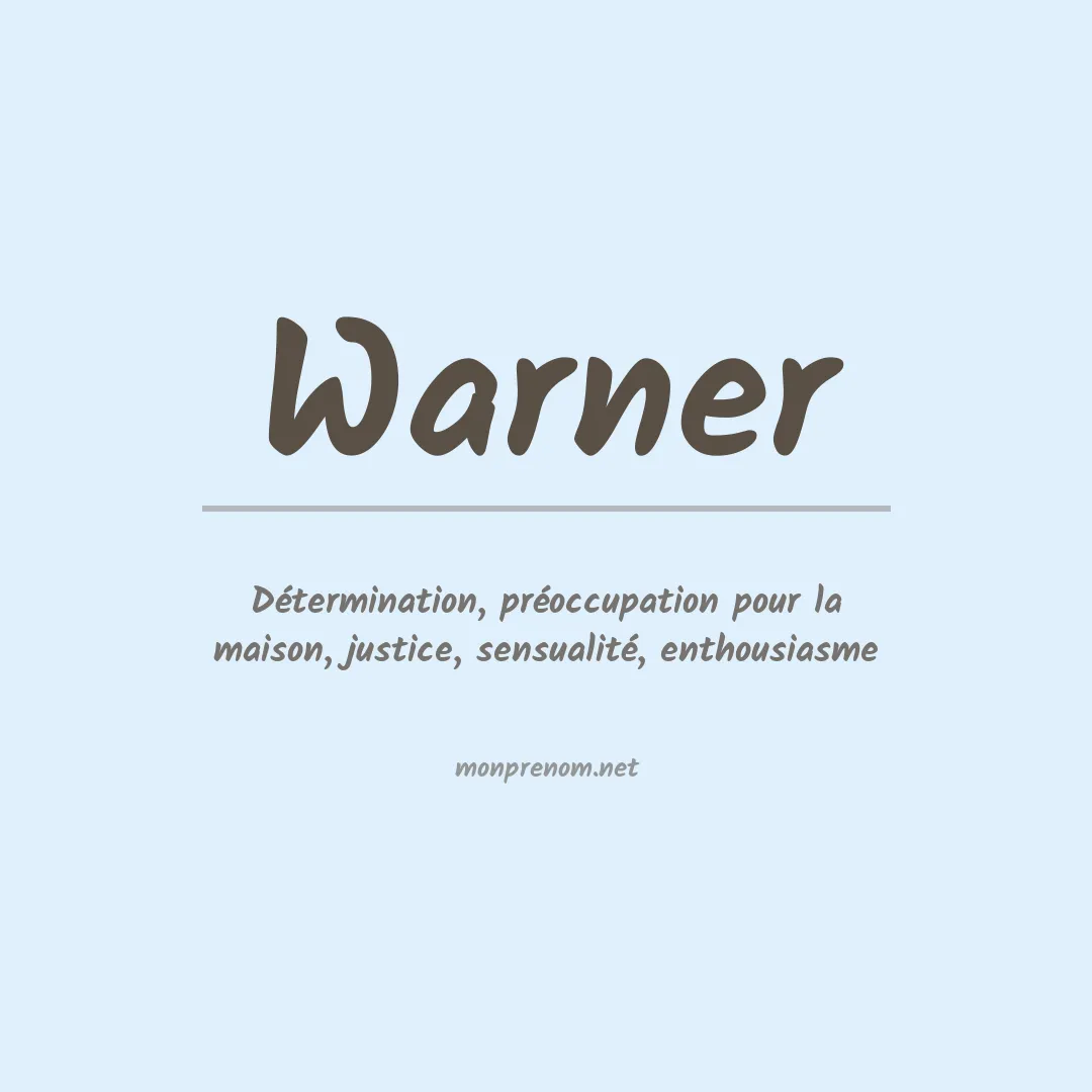 Prénom Warner