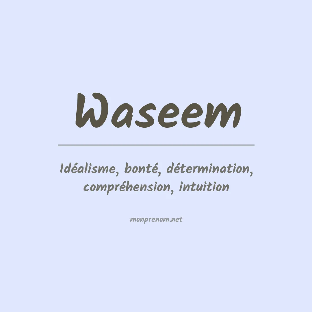 Prénom Waseem