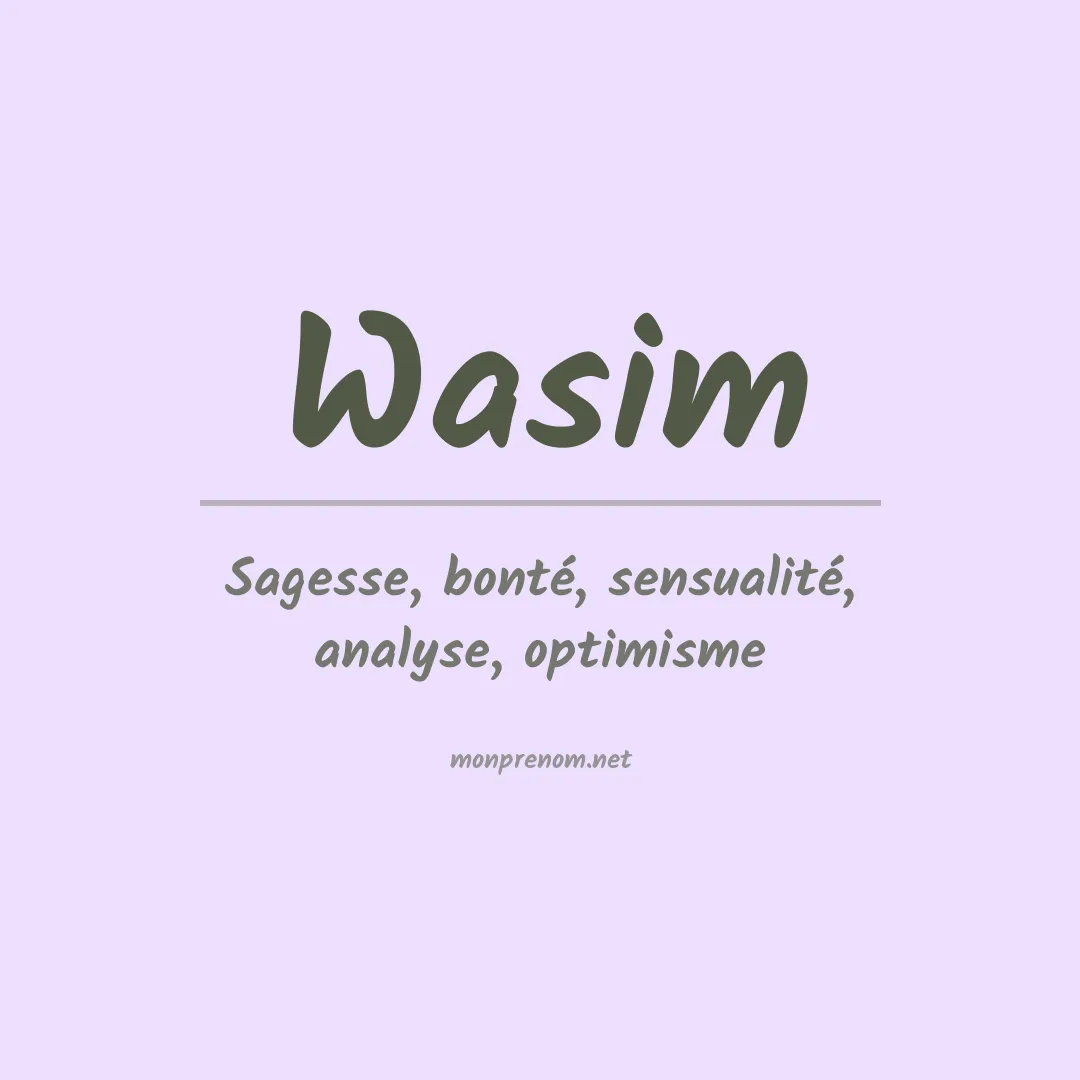 Prénom Wasim