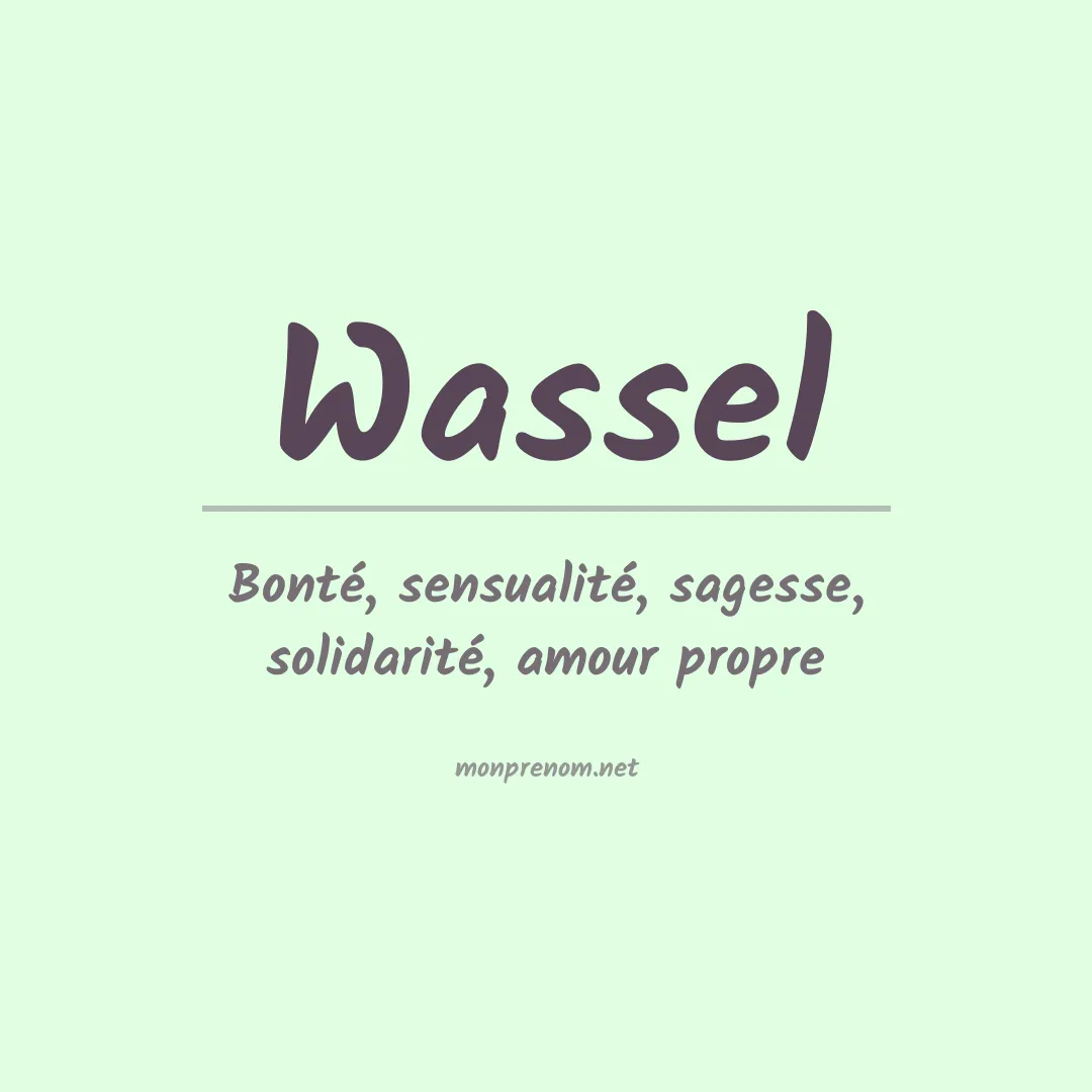 Prénom Wassel