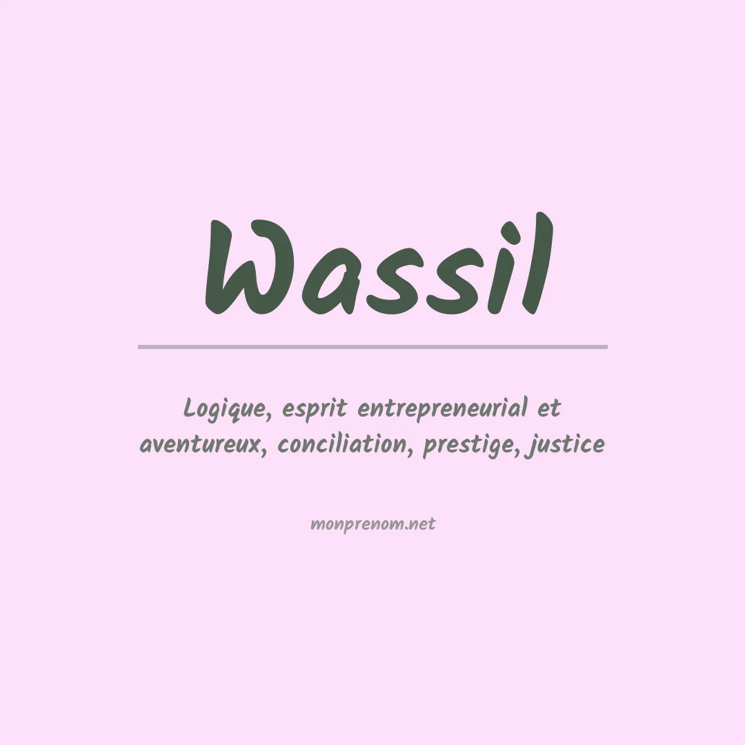 Prénom Wassil