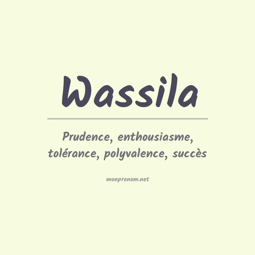 Prénom Wassila