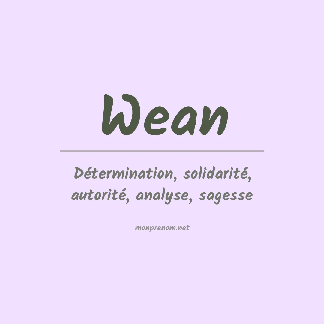 Prénom Wean