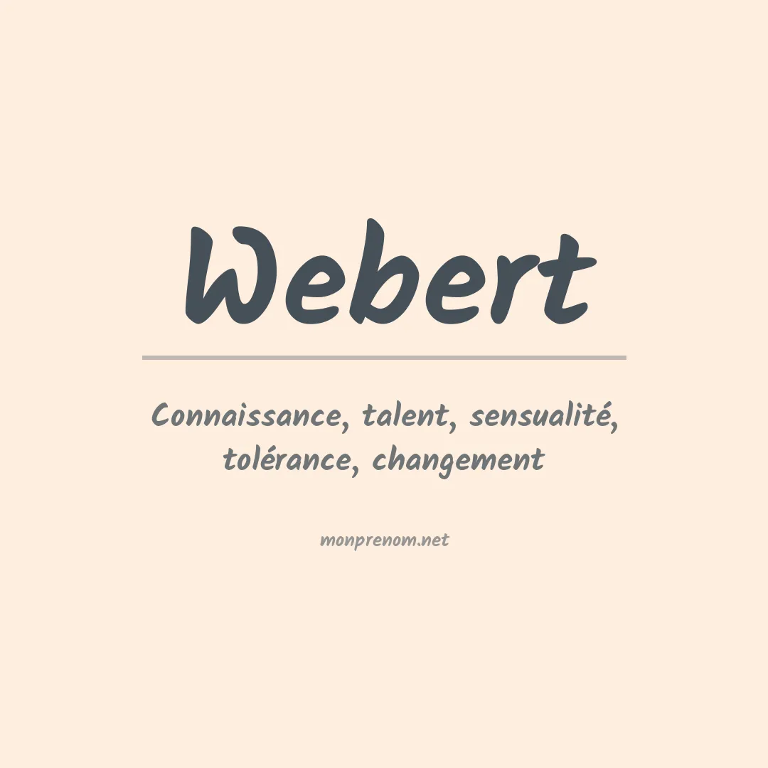 Prénom Webert
