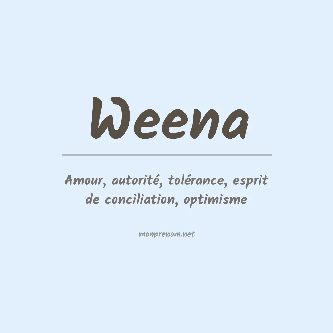 Prénom Weena