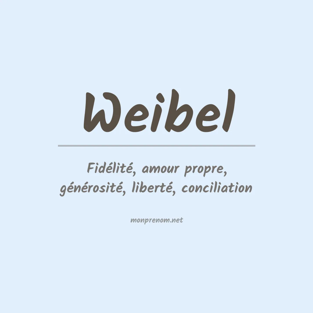 Prénom Weibel