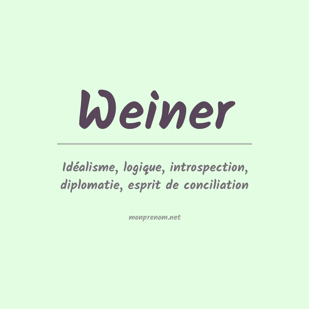 Prénom Weiner
