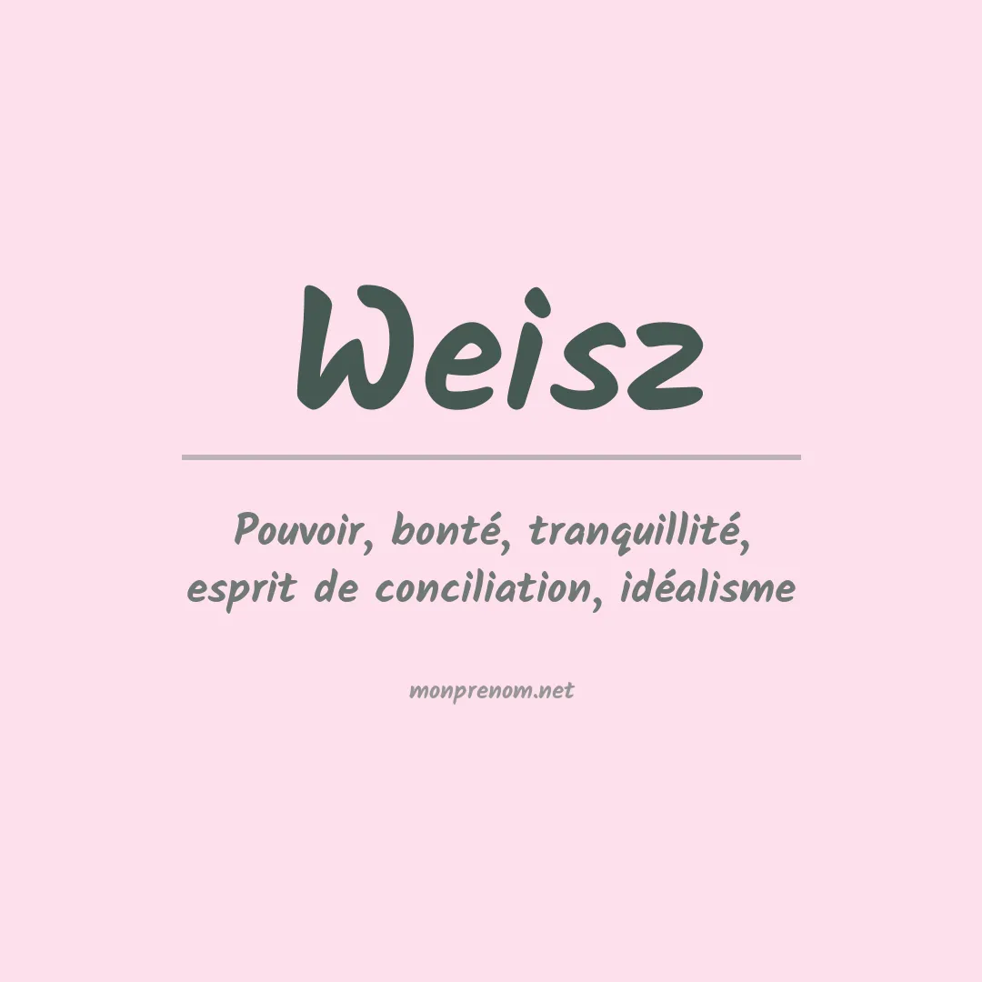 Prénom Weisz